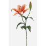 Fleur synthétique lys tigré MIXLON, pêche-saumon, 55cm, Ø13cm