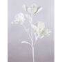 Branche de camélia artificielle en mousse synthétique RANIA, blanche, 95 cm, Ø 18-22 cm
