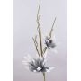 Branche de lys artificielle en mousse synthétique MADEA, grise, 105cm, Ø20-30cm