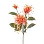 Branche de fleurs artificielles Chrysanthème MIRANE, orange, 70cm