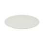 Assiette décorative ronde KHADIJA avec des rainures, matière synthétique, blanc, 3cm, Ø33cm