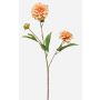 Branche artificielle de dahlia CEVAST, couleur pêche, 70 cm, Ø 7-8 cm