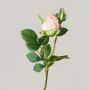 Rose synthétique RENESMEE, rose pâle, 45cm, Ø6cm