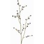 Branche artificielle de Stirlingia latifolia COLLAN, noir et blanc, 75 cm, Ø 1 cm