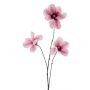 Branche décorative Magnolia FLAVA, fuchsia-blanc, 85cm