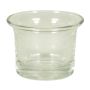 Porte-bougie JEMMA en verre, transparent, 4,5cm, Ø6,5cm