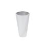 Pot de fleurs LEOPOLDO, argent, 69 cm, Ø 39 cm