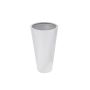 Pot de fleurs LEOPOLDO, argent, 69cm, Ø39cm