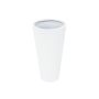 Pot de fleurs LEOPOLDO, blanc, 69cm, Ø39cm