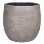 Pot en céramique AGAPE avec veinure, blanc-brun, 22cm, Ø24cm
