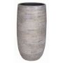 Vase en céramique AGAPE avec veinure, blanc-brun, 60cm, Ø29cm