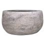 Coupe en céramique AGAPE avec veinure, blanc-brun, 14cm, Ø28cm