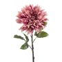 Fleur décorative Dahlia vieux rose JESKA, 65cm