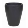 Vase orchidée NAZARABAD, céramique, anthracite mat, 17cm, Ø14cm