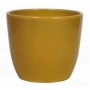 Pot de fleurs TEHERAN BASAR, céramique, jaune ocre, 15cm, Ø17,5cm