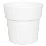 Pot à orchidée MARIVAN, céramique, blanc mat, 12,5cm, Ø13,5cm