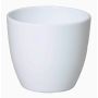 Pot de fleurs TEHERAN BASAR, céramique, blanc, 15cm, Ø17,5cm