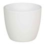 Petit pot de fleurs TEHERAN BASAR, céramique, blanc mat, 6,5cm, Ø8,5cm