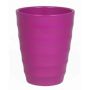 Pot à orchidée IZEH, céramique, rose fuchsia mat, 17cm, Ø14cm