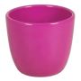 Petit pot de fleurs TEHERAN BASAR, céramique, rose fuchsia, 6cm, Ø7,5cm