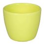 Petit pot de fleurs TEHERAN BASAR, céramique, jaune clair, 6cm, Ø7,5cm