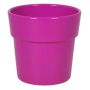 Pot à orchidée MARIVAN, céramique, rose fuchsia, 12,5cm, Ø13,5cm