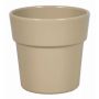 Pot à orchidée MARIVAN, céramique, beige, 12,5cm, Ø13,5cm