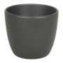 Petit pot de fleurs TEHERAN BASAR, céramique, anthracite mat, 6cm, Ø7,5cm