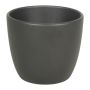 Pot de fleurs TEHERAN BASAR, céramique, anthracite mat, 12cm, Ø13,5cm