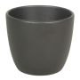 Pot de fleurs TEHERAN BASAR, céramique, anthracite mat, 19,5cm, Ø22,5cm