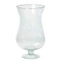 Vase gobelet KOFFI en verre, avec pied, transparent, 30cm, Ø16cm
