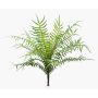 Plante artificielle : fougère à nervures CASCOT sur tige, verte, 25 cm