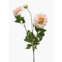 Fleur décorative: dahlia NAXOS avec fleurs, rose-vert, 70cm, Ø10-11cm