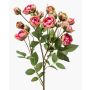 Branche de rose artificielle TOSSA, rose-vert, 60 cm, Ø 1-4 cm