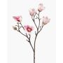 Fleur artificielle Magnolia ANEU, rose, 65 cm, Ø 7-8 cm