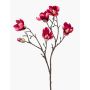 Fleur artificielle Magnolia ANEU, rose vif, 65 cm, Ø 7-8 cm