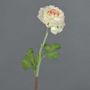 Renoncule artificielle ELORIO, crème-rose, 50cm, Ø10cm