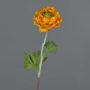 Renoncule artificielle ELORIO, orange-vert, 50cm, Ø10cm
