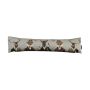 Coussin décoratif anti-courants d'air EMTIS avec motif cerf et renard, gris, 90x15x20cm