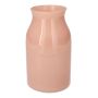 Vase à fleurs LUNARA en verre, rose clair dépoli, 21 cm, Ø 12 cm