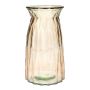 Vase de table RUBIE en verre, taupe transparent, 20 cm, Ø 10,8 cm