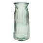 Vase de table en verre RUBIE, vert-transparent, 24cm, Ø11cm