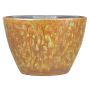 Cache-pot ovale ELIEL en céramique, moucheté, orange-jaune, 32x15x22cm