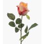 Rose artificielle DIXLEN, rose-pêche, 70 cm, Ø 7 cm