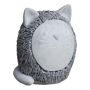 Figurine d'animal Chat KAILUA en ciment, gris, 20x18x25cm
