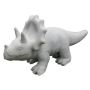 Figurine d'animal Dino Triceratops NIONA en ciment, gris, 38x16x21cm