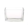 Porte-bougie KIM AIR en verre, transparent, 15,5x8,5x10cm