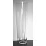 Grand vase conique en verre AMNA AIR, transparent, 50cm, Ø14cm