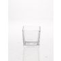 Porte-bougie KIM AIR en verre, transparent, 10x10x10cm