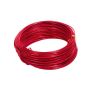 Fil en aluminium TANEA, rouge-laqué, 30m, Ø2mm